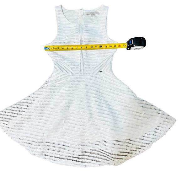 GUESS White Mini Fit & Flare Dress Size Woman’s 2 - Picture 5 of 13